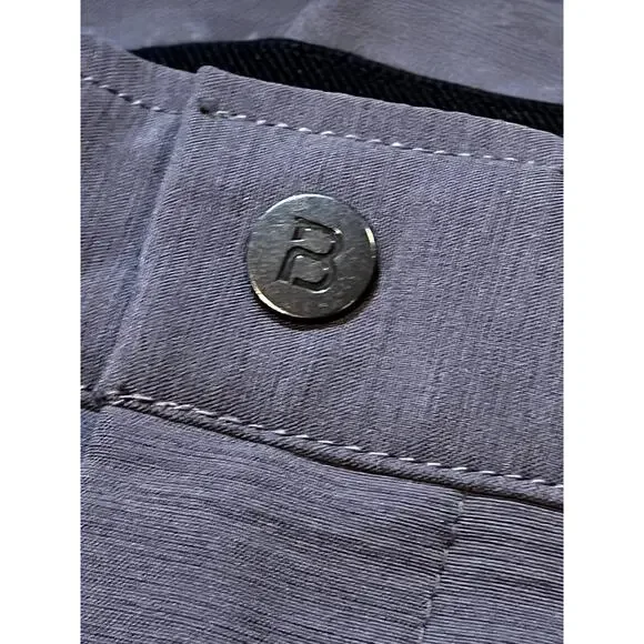 BYLT Kinetic Shorts Men’s L 32x9 Iron Performance Chino Casual Zip Side Pocket - Picture 4 of 13